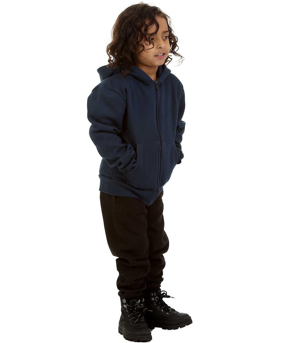 Trendy Toggs Kids Plain Navy Blue Zip Up Hoodie
