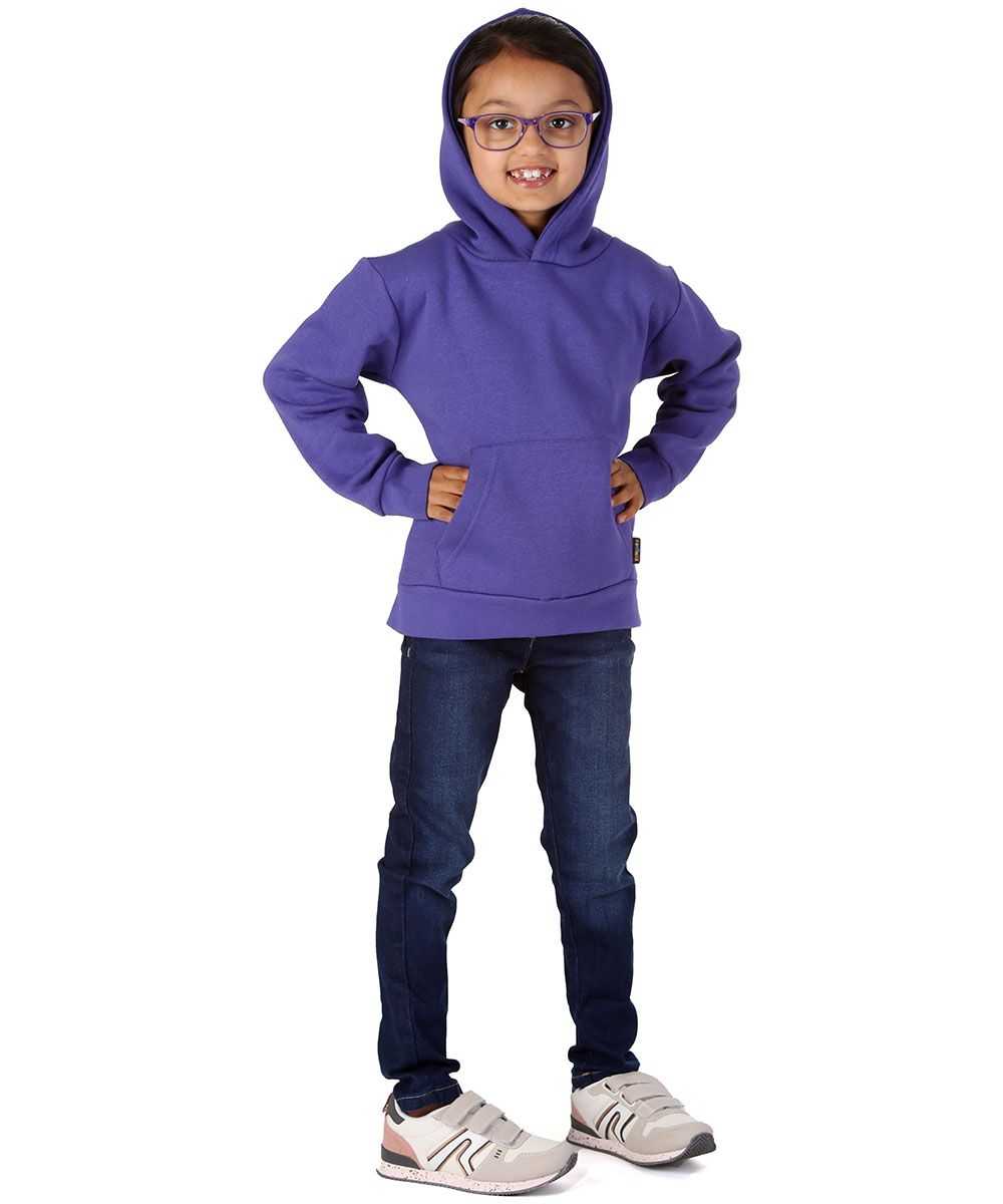 Trendy Toggs Kids Plain Overhead Purple Hoodie