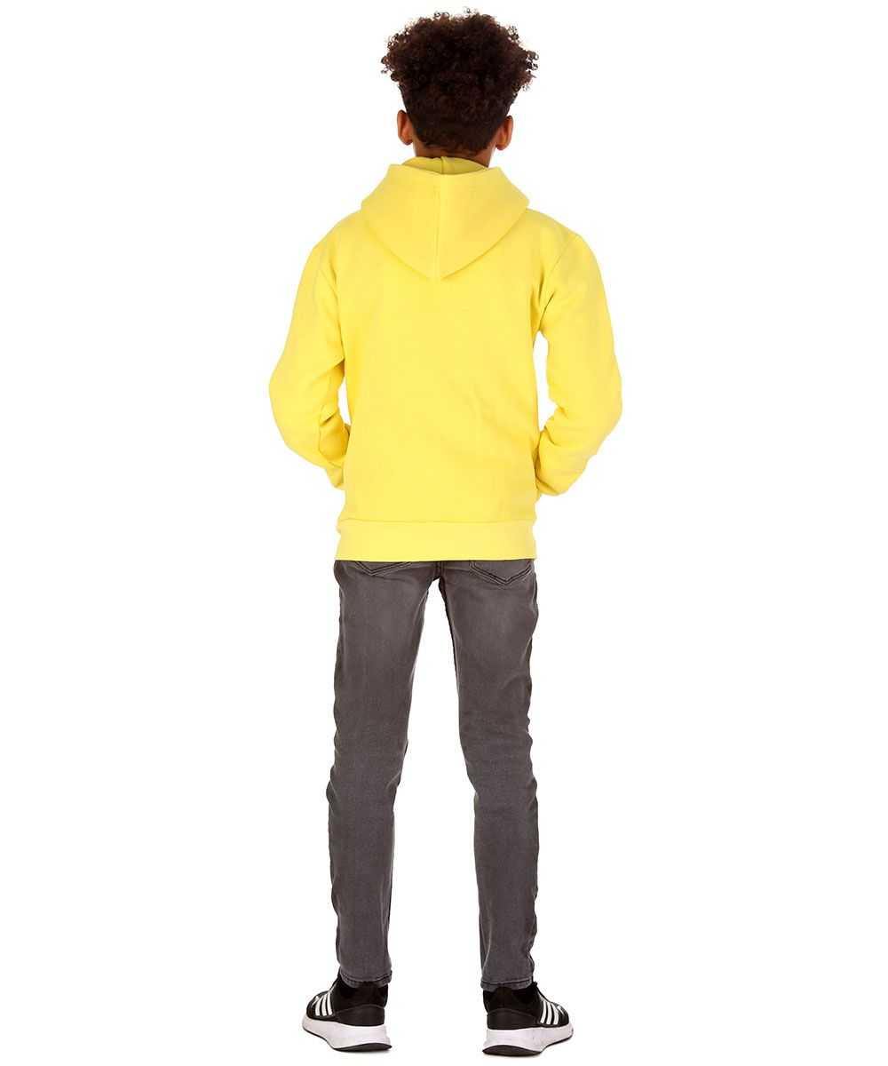 Trendy Toggs Kids Plain Yellow Zip Up Hoodie