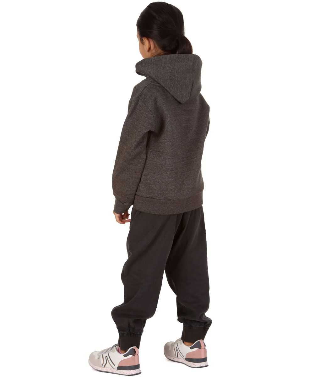 Trendy Toggs Kids Plain Overhead Charcoal Hoodie