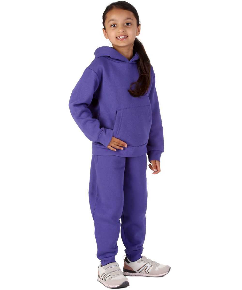 Trendy Toggs Kids Overhead Hoodie Purple Tracksuit