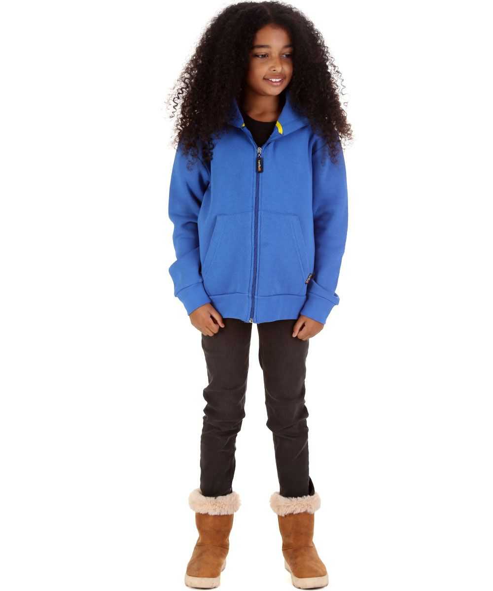 Trendy Toggs Kids Plain Royal Blue Zip Up Hoodie