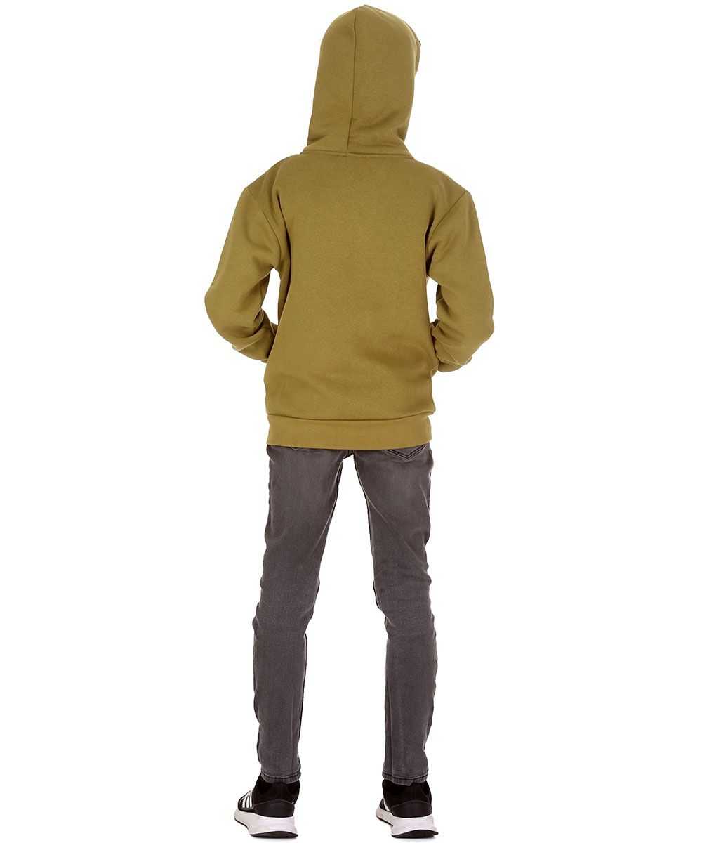 Trendy Toggs Kids Plain Olive Green Zip Up Hoodie