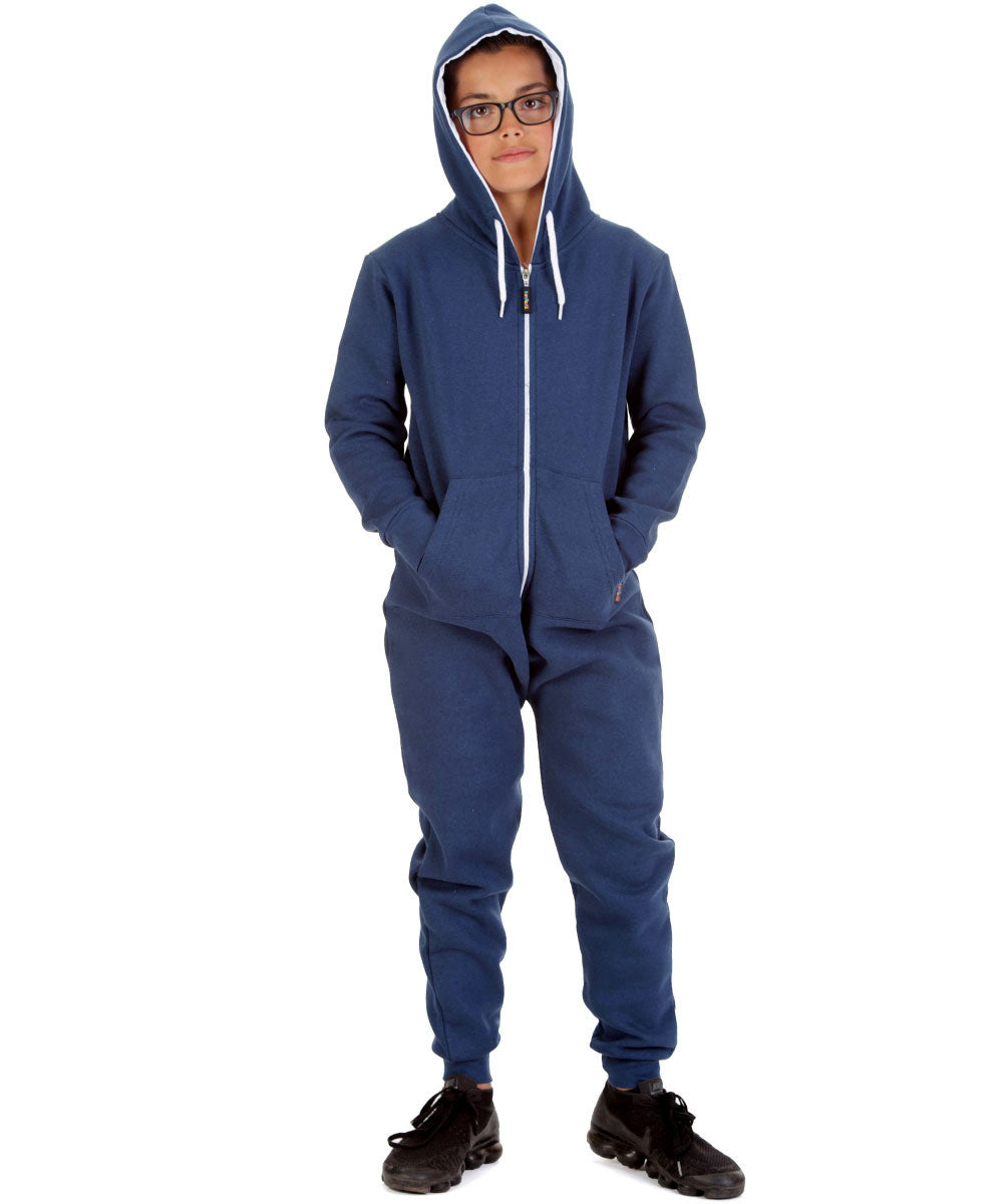 Trendy Toggs Kids Navy Blue Zip Up Onesie