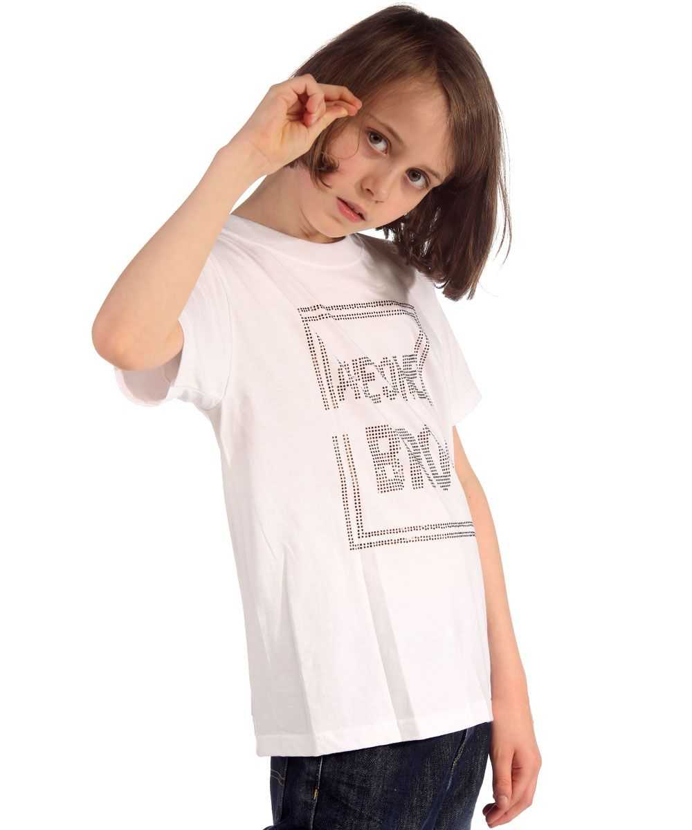 Trendy Toggs Kids Awesome Bro Rhinestone White T-shirt