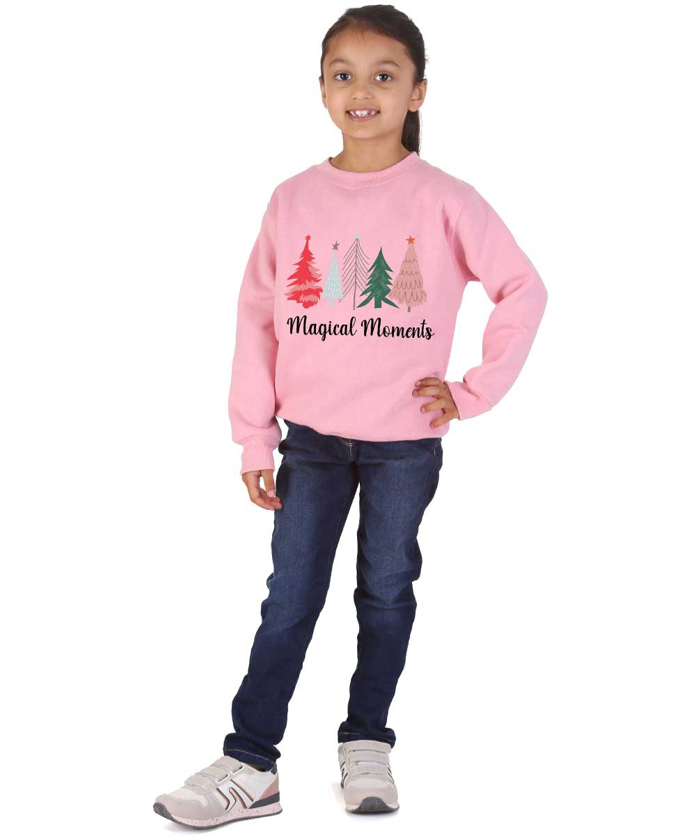 Trendy Toggs Kids Magical Moments Christmas Tree jumper Pink