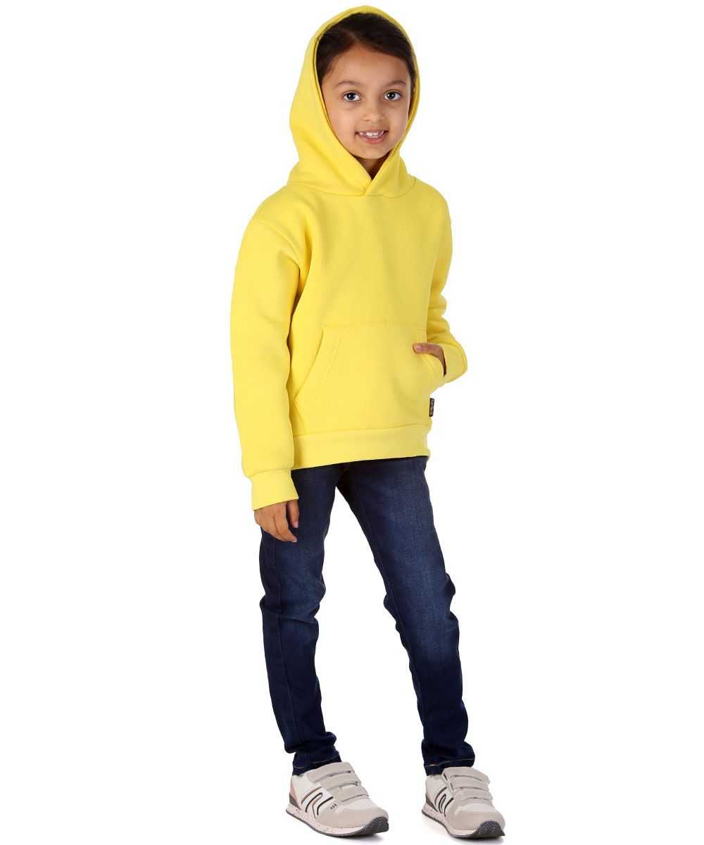 Trendy Toggs Kids Plain Overhead Yellow Hoodie