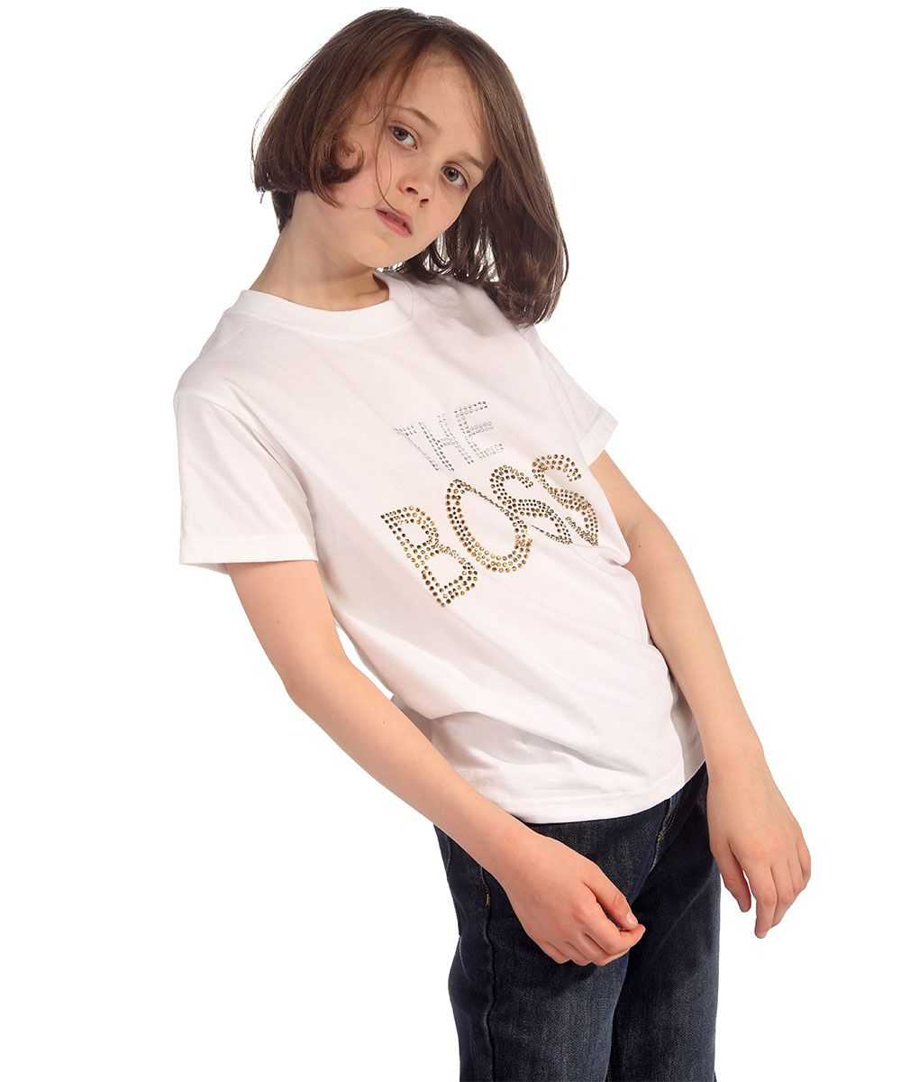 Trendy Toggs Kids The Boss Rhinestone White T-shirt