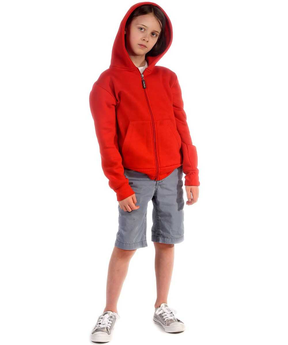 Trendy Toggs Kids Plain Red Zip Up Hoodie