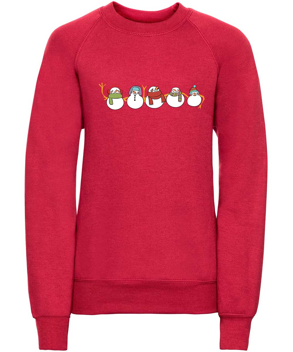 Trendy Toggs Kids Christmas Snowman Jumper Red