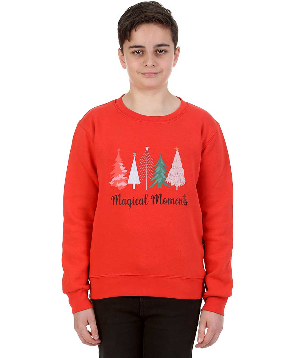 Trendy Toggs Kids Magical Moments Christmas Tree jumper Red